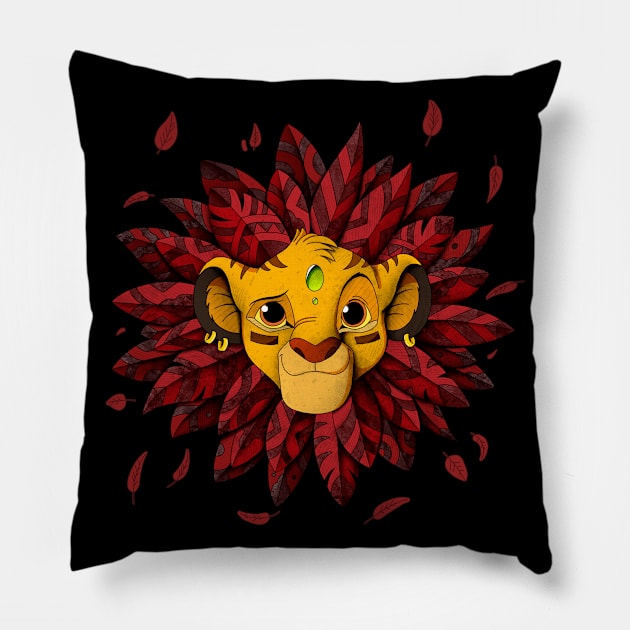 Simba Pillow by Psydrian