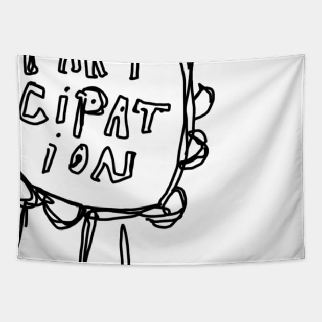 Participation medal Tapestry by Uglyblacksheep