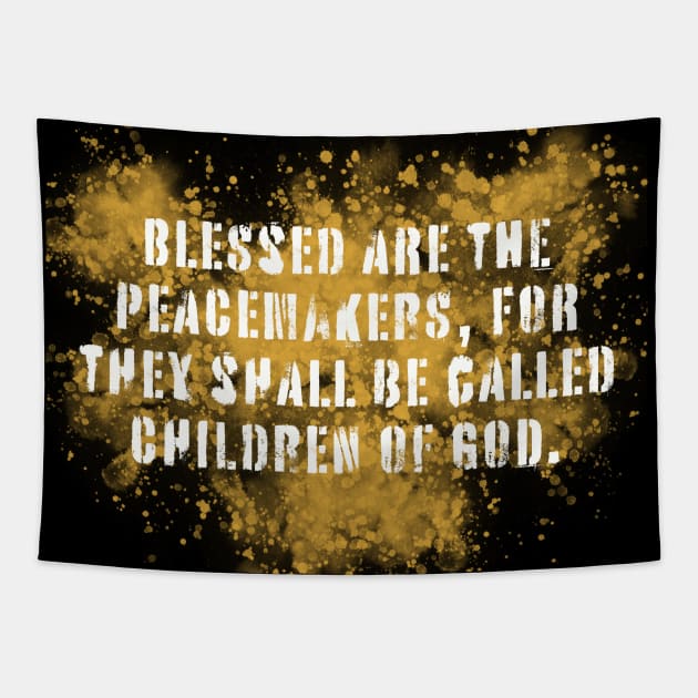 Blessed Peacemakers Tapestry by threadsjam