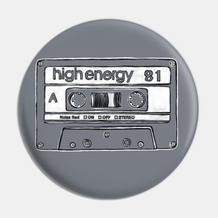 81 Retro Birthday Tape 1981 Pin