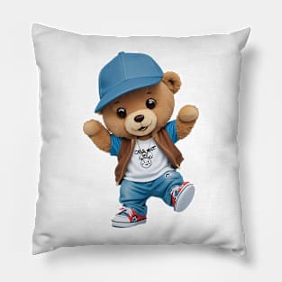 Hip Hop Teddy Bear Pillow