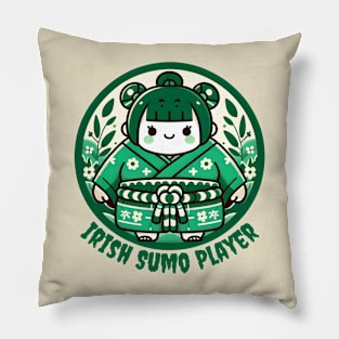Sumo Irish Shamrock Pillow