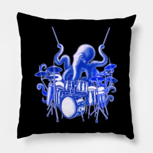 Octopus playing drums Pillow