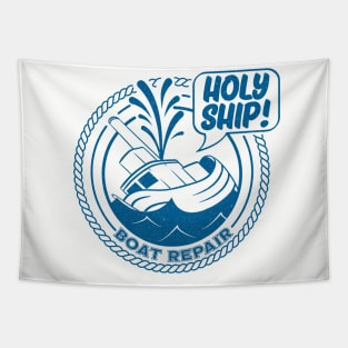 Holy Ship Boat Repair Tapestry