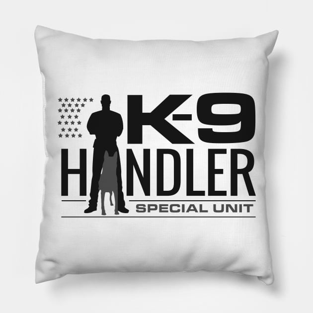 K-9 Handler - K9 Unit - Malinois Pillow by Nartissima