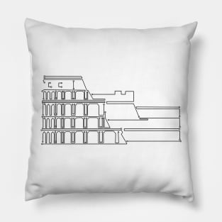 7 Digital Wonders - Colosseum Pillow