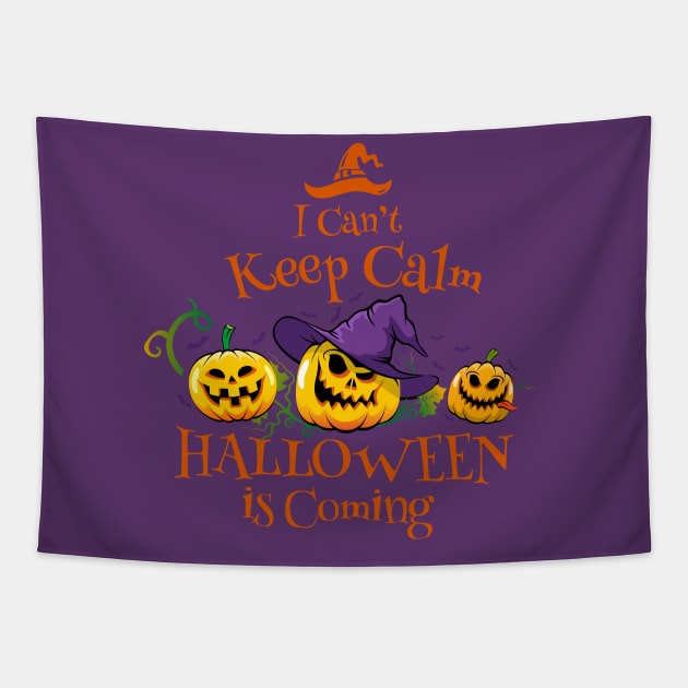 I cant keep calm halloween is coming Tapestry by Wintrly