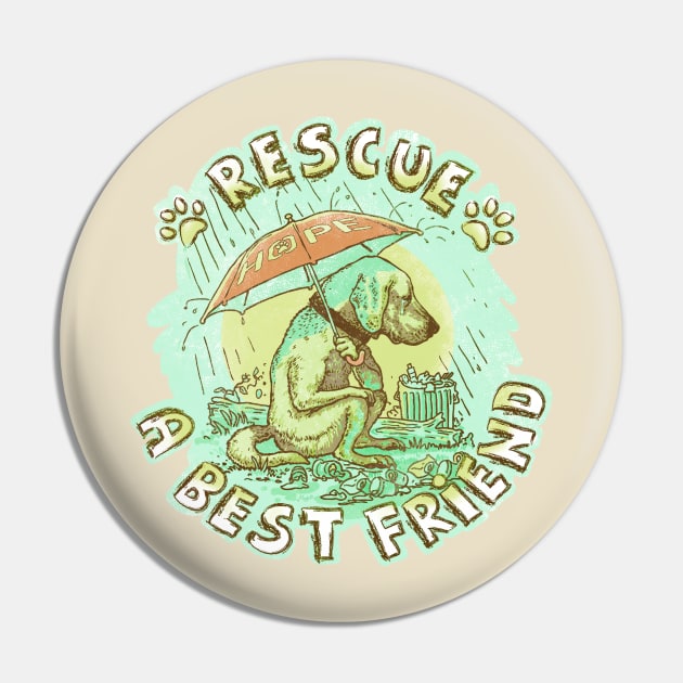 Rescue a Best Friend Pin by Mudge