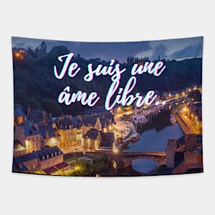 I'm a free soul - French Quotes Themed Tapestry