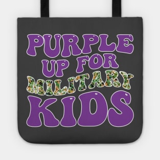 Month of the Military Child Purple Up for Military Kids Tote