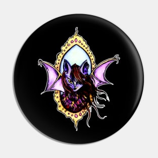 Batty girl bat Pin