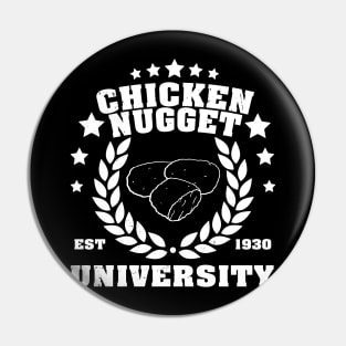 Urban Crunch Chronicles Chicken Nugget University Tee Extravaganza Pin