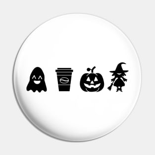 Fall time spooky Halloween shirt Pin