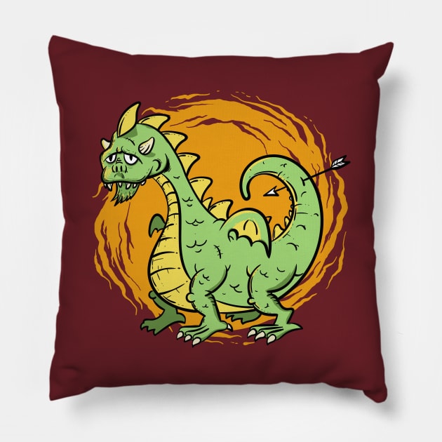Dorky the Dragon Pillow by OsFrontis