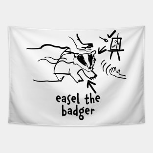 easel the badger Tapestry