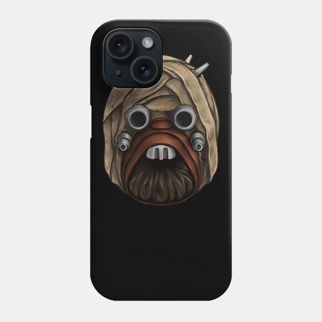 Tusken Raider Mask Phone Case by Gloomlight