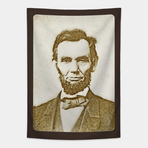 Honest Abe Lincoln Presidential Watercolor Painting Tapestry by terrybain