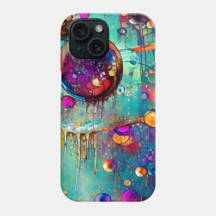 Floating inside the Rainbow Phone Case