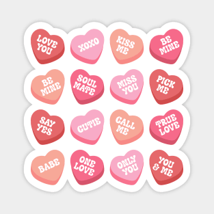 Retro heart candy I love You Magnet