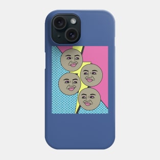 Luminous Moon Half Moon Face Phone Case