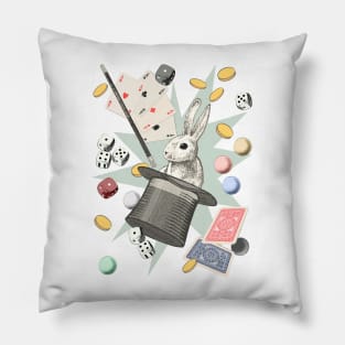 Rabbit Magic Show Pillow