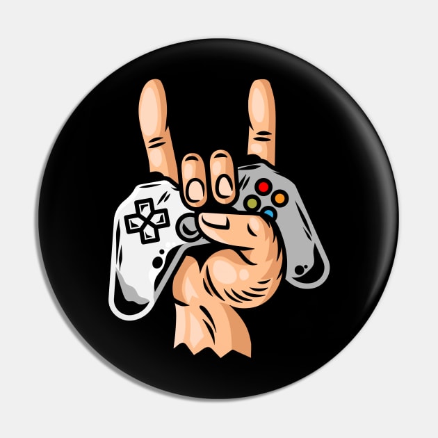 Hard Rock Gamer Pin by Alouna