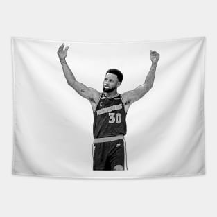 Steph Curry Gold Tapestry