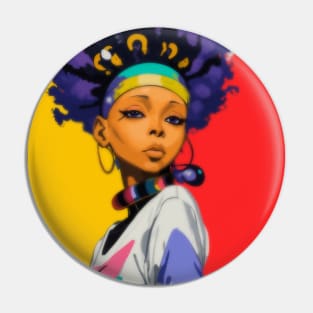 Erykah Badu pop art Pin