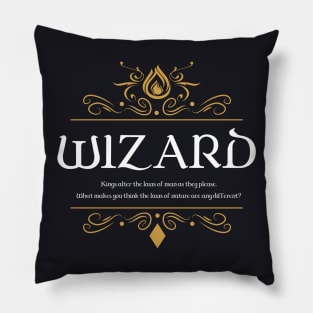 RPG Wizard Wizard Dungeons Crawler and Dragons Slayer Pillow