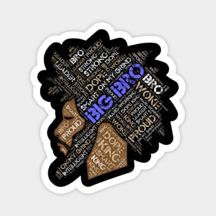 African American Big Brother Bro Older Sibling Magnet