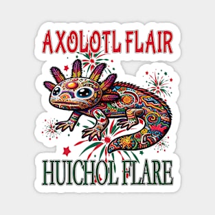 Axolotl Flair, Huichol Flare Magnet