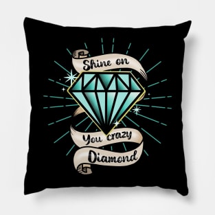 Shine On Vintage Tattoo Design Pillow