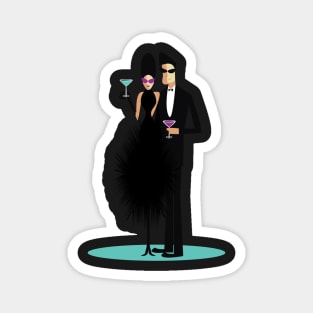 Black Dress Affair Magnet