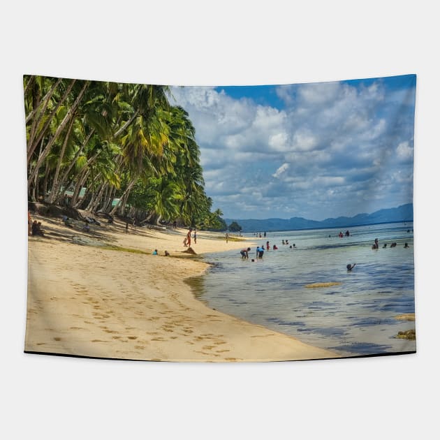 Panaraga Beach, Barobo, Surigao del Sur, Mindanao, Philippines Tapestry by Upbeat Traveler