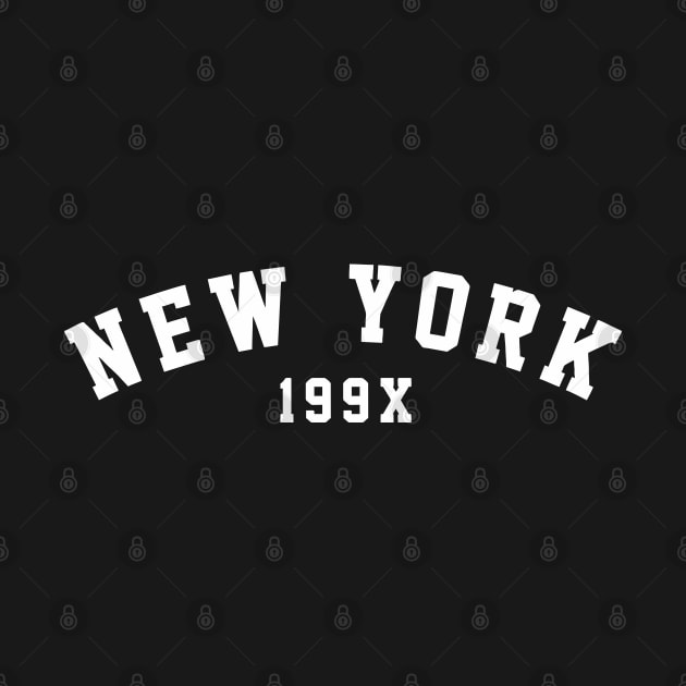 New York 199x City T-Shirt White by Aspita