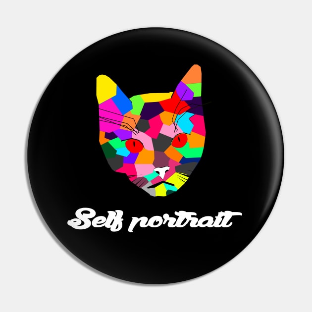 cat portrait Pin by BaronBoutiquesStore