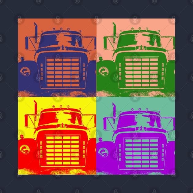 International Harvester IH Loadstar classic American truck popart by soitwouldseem