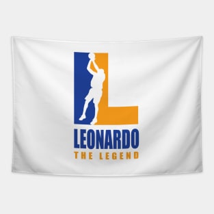 Leonardo Custom Player Basketball Your Name The Legend T-Shirt Tapestry