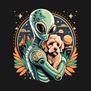 Alien and Poodle T-Shirt