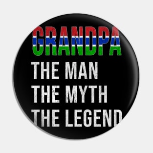 Grand Father Gambian Grandpa The Man The Myth The Legend - Gift for Gambian Dad With Roots From  Gambia Pin