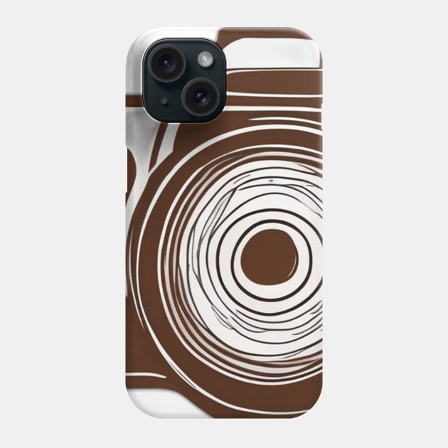 Vintage Camera Silhouette Design No. 860 Phone Case by cornelliusy