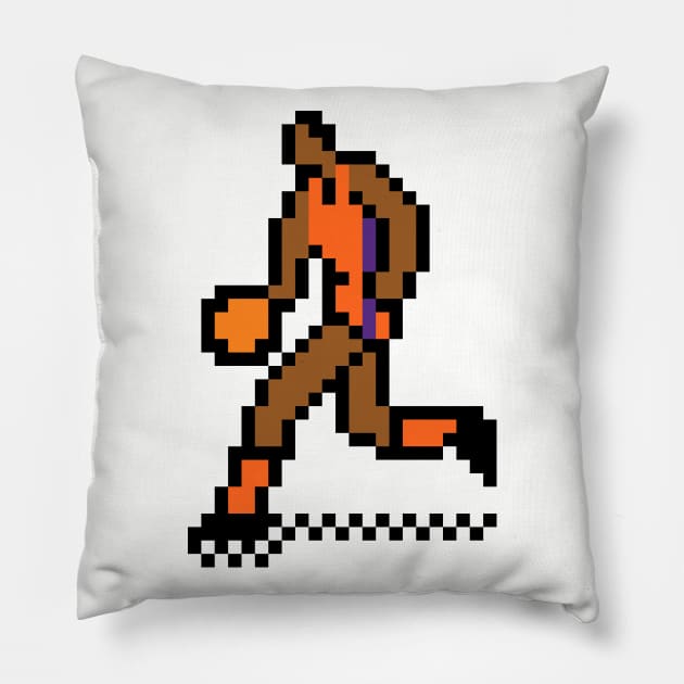 8-Bit Basketball - Clemson Pillow by The Pixel League