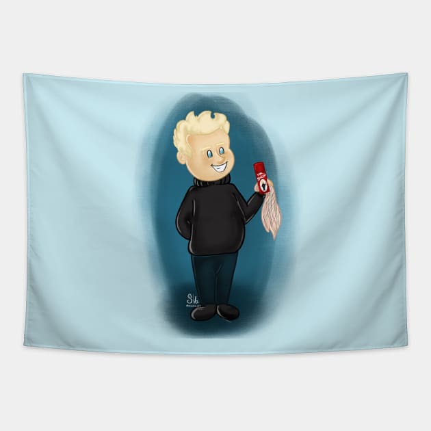 Mr Sheen cleaning with Mr Sheen Tapestry by AC Salva