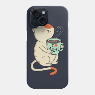 Cat and Coffee Phone Case