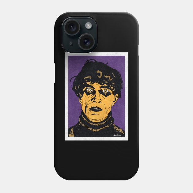 CESARE - The Cabinet of Dr Caligari (Pop Art) Phone Case by Famous Weirdos