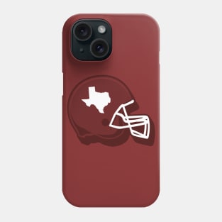 Texas Outline Football Helmet Phone Case