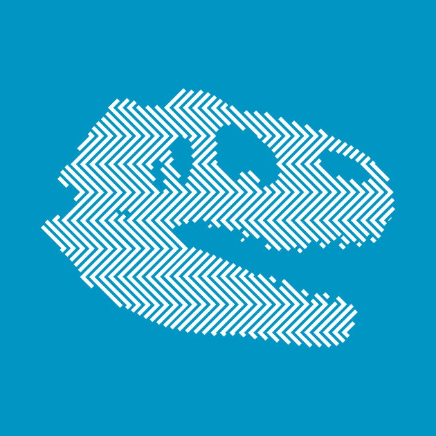 Tyrannosaurus Rex Skull by ClarkStreetPress