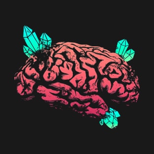 Crystals Brain - Red and Green T-Shirt