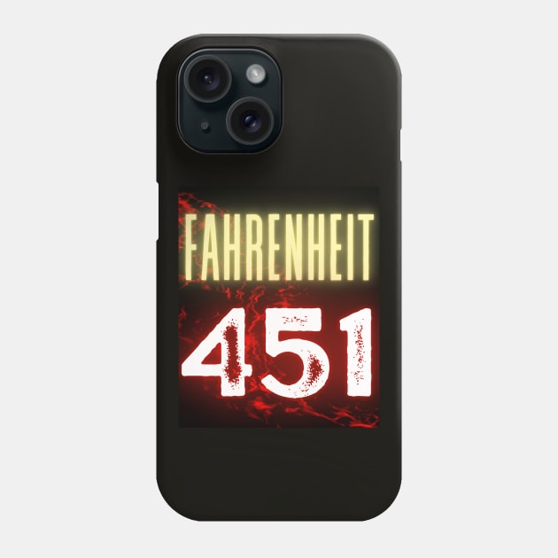 Fahrenheit 451, dystopian fiction, Ray Bradbury Phone Case by artbleed