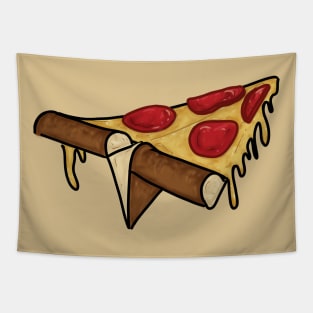 Pizza paper plane Tapestry